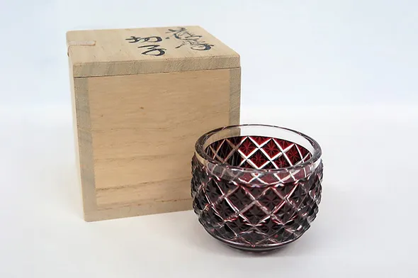 辻俊幸 薩摩切子 猪口