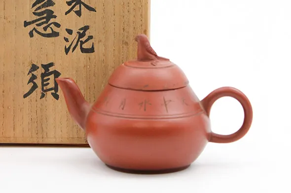 唐物朱泥急須