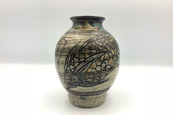 金城次郎 壺屋焼 花瓶