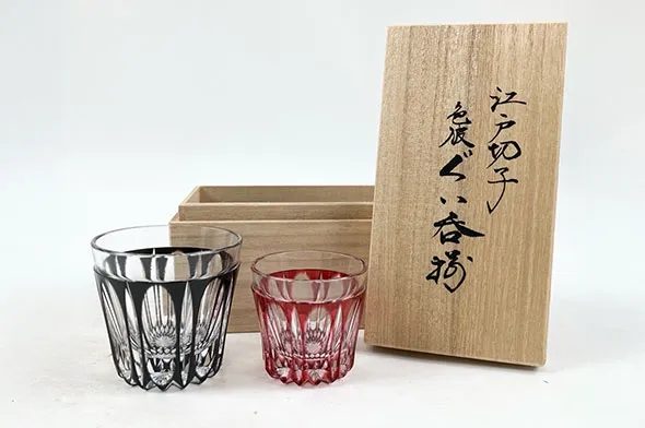 堀口切子 ぐい呑揃