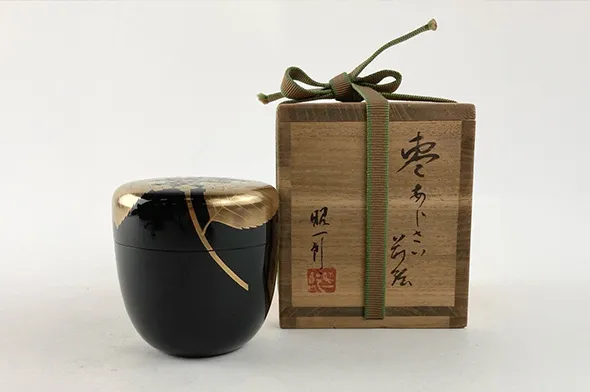 田崎昭一郎 あじさい蒔絵棗