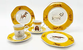 エルメス シャス イエロー カップ＆ソーサー／プレート等 計7点