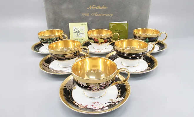 ノリタケ 100thコレクション 四季彩舞曲 カップ&ソーサ 計6客