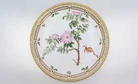 ロイヤルコペンハーゲン フローラダニカ Rosa Suavifolia Light F 24cm プレート