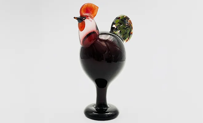 イッタラ オイバ・トイッカ バード 1998「Kukko Rooster」 フィギュリン