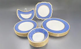 ウェッジウッド ユーランダー パウダーブルー プレート 5種 計20点