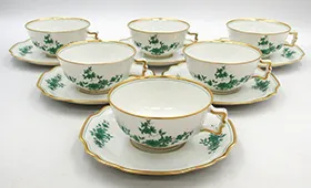 アウガルテン プリンスオイゲン ティーカップ＆ソーサー 6客