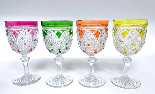 バカラ ワイングラス４色セット