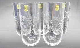 マイセンクリスタル フラワーブーケ タンブラー 計5点