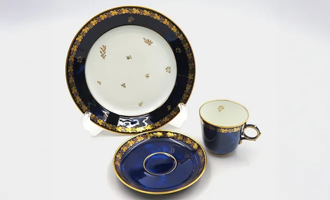 セーブル クラウデッドブルー カップ等 計3点