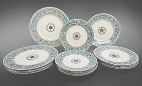 ウェッジウッド フロレンティーン ターコイズ プレート3種 計15点