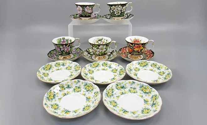 ロイヤルアルバート プロヴィンシャル フラワーズ カップ&ソーサー 5客 ドルリー・レーン