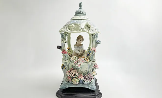 リヤドロ No.1865『お花に囲まれて』絶版 フィギュリン