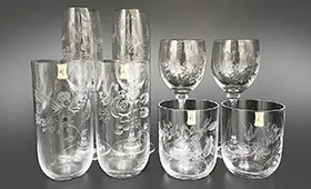 マイセンクリスタル ワイングラス等 計8点