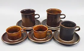 アラビア ルスカ カップ＆ソーサー 5客