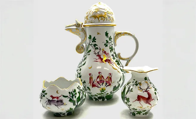 マイセン 狩人のほら話 (682110) モカポット等 計3点