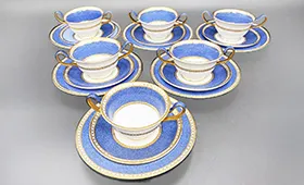 ウェッジウッド ユーランダー パウダーブルー カップ&ソーサー等 計18点