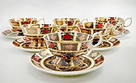 ロイヤルクラウンダービー オールドイマリ ティーカップ&ソーサー 6客