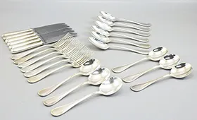 クリストフル パール ナイフ・ フォーク・ スプーン シルバープレート 計24点