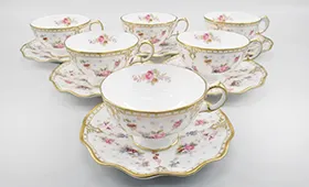 ロイヤルクラウンダービー ロイヤルアントワネット カップ&ソーサー6客