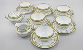 アビランド ヴューパリベール カップ&ソーサー シュガー クリーマー 計14点