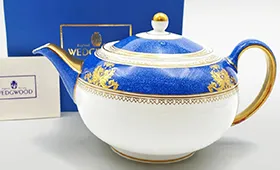 ウェッジウッド コロンビア パウダーブルー ティーポット