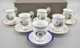 リチャードジノリ ラベロ ハイハンドル カップ＆ソーサー 