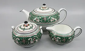 ウェッジウッド フロレンティーングリーン ポット ポット等 計3点