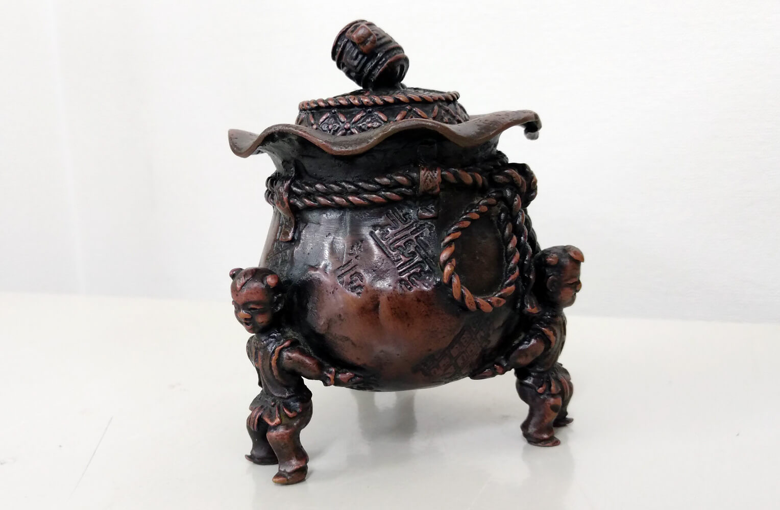 二上元威（二上常太郎） 蝋型鋳銅香炉 商品画像