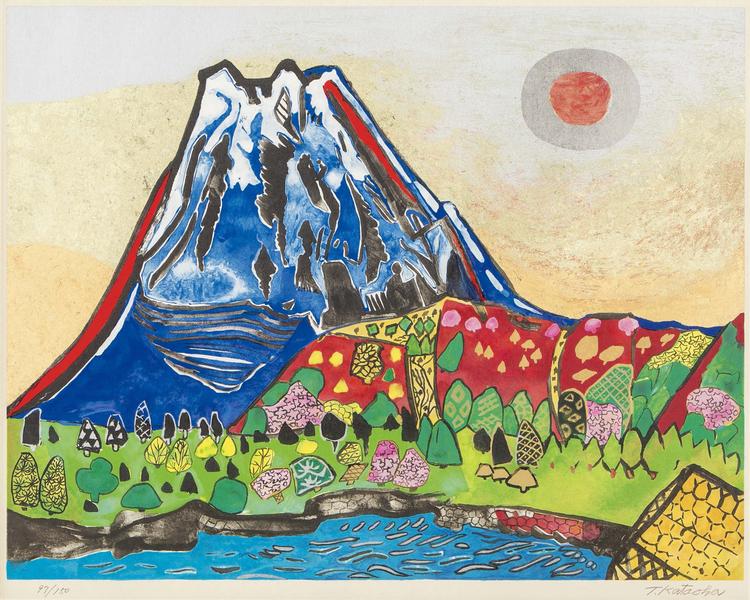 古美術 富士山絵画 貴重価値 - 美術品