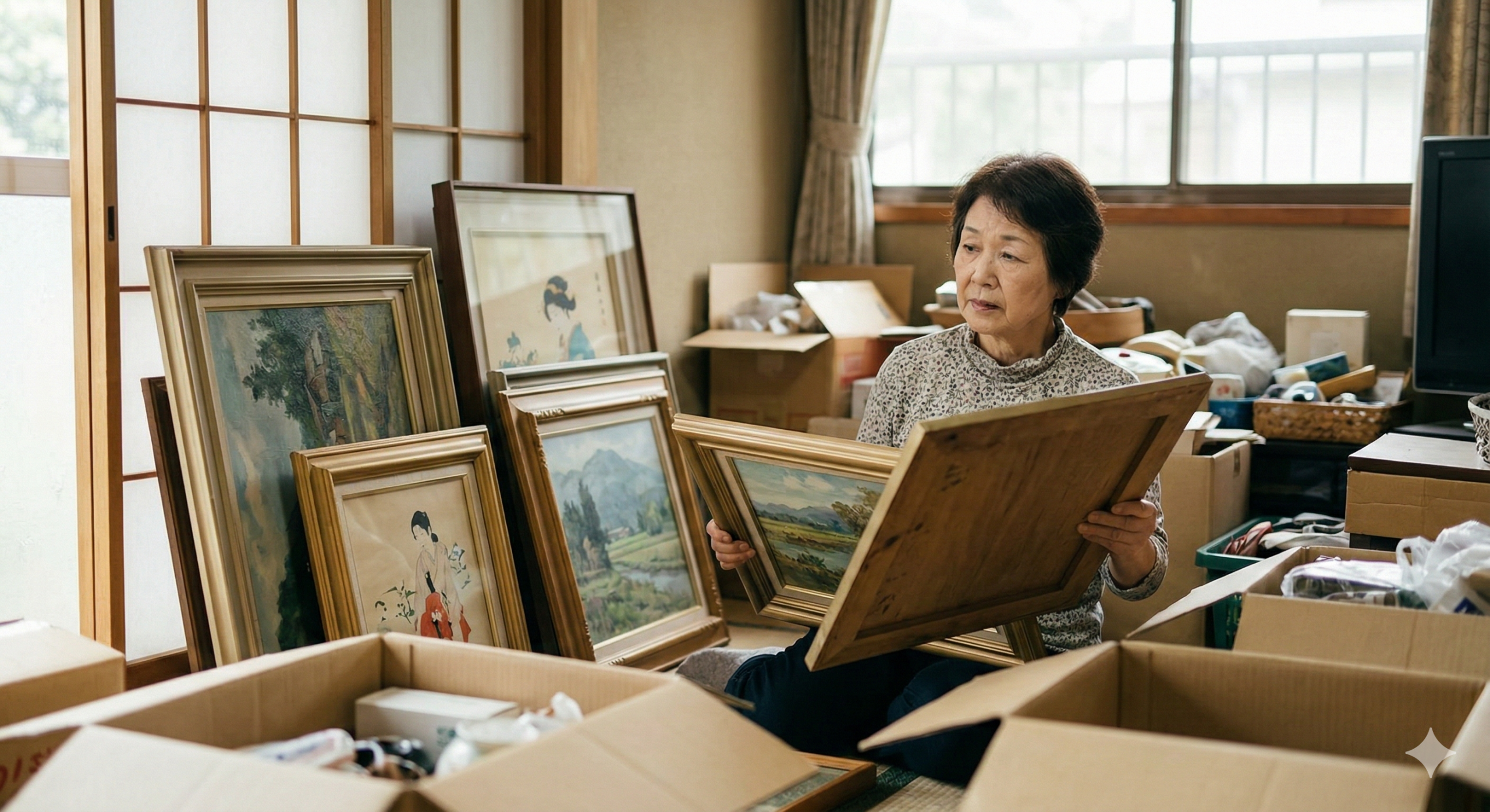 絵画の処分の写真