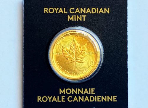ロイヤルカナディアンミントが発行した美しいメイプルリーフ金貨