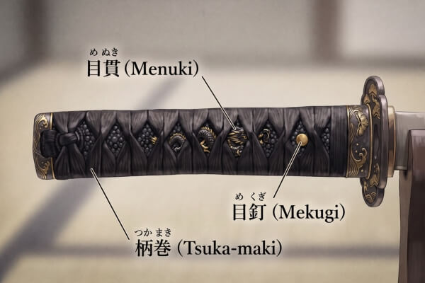 刀装具の華「目貫」とは?骨董品としての価値や高く売れる特徴・買取ポイントを解説
