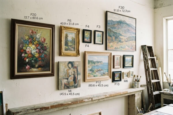絵画の号数とは?F・P・M・Sの意味とサイズ一覧をわかりやすく解説