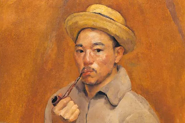 山本鼎肖像画