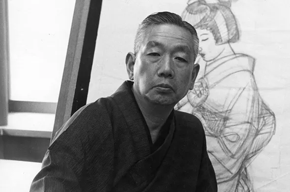 伊東深水肖像画