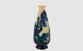 エミール・ガレ カンパニュラ文花瓶