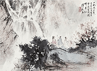傅抱石掛軸