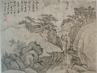 王石谷・王翬掛軸