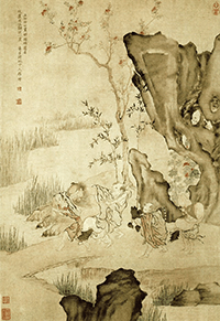 羅聘掛軸