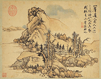 藍瑛掛軸