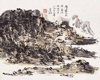 陸厳少掛軸