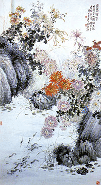 銭松嵒掛軸