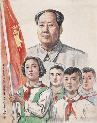 蒋兆和掛軸