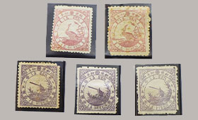 1875年 鳥切手 12銭,15銭