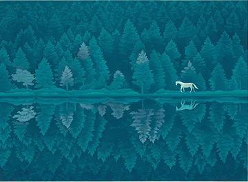 東山魁夷「緑響く」