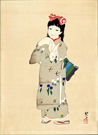 菊池契月絵画