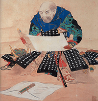 松本楓湖絵画