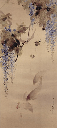 渡辺省亭絵画