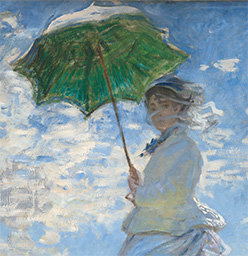 クロード・モネ「散歩、日傘をさす女」